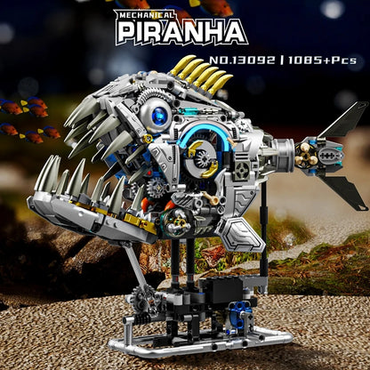 Mechanical Piranha - 1085Pcs Motorized MOC Building Set