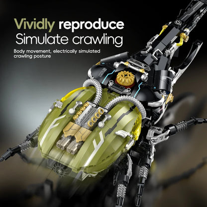CyberMech Neon Insect Series - Cyberpunk Building Block Model Kit