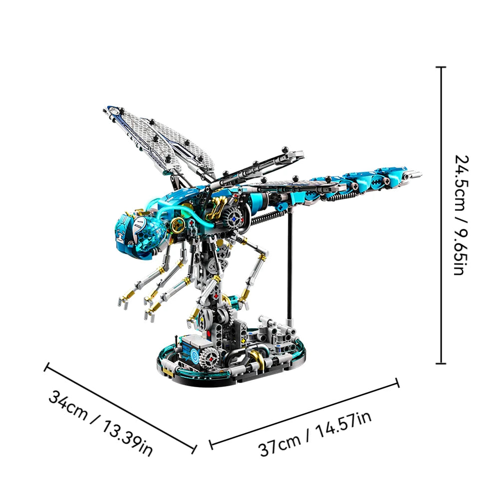 Bionic Dragonfly - 866Pcs Mechanical Building Set