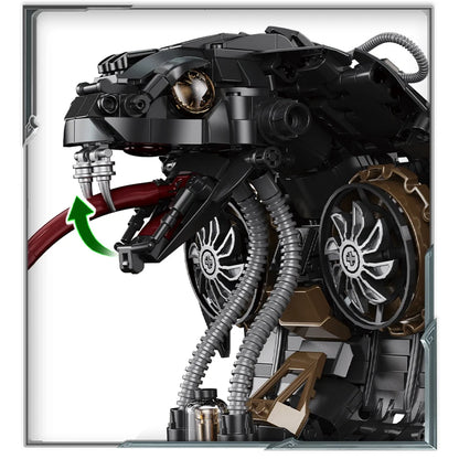 Cyber-Serpent Mechanical Snake - 1000+ Piece Technical Building Set