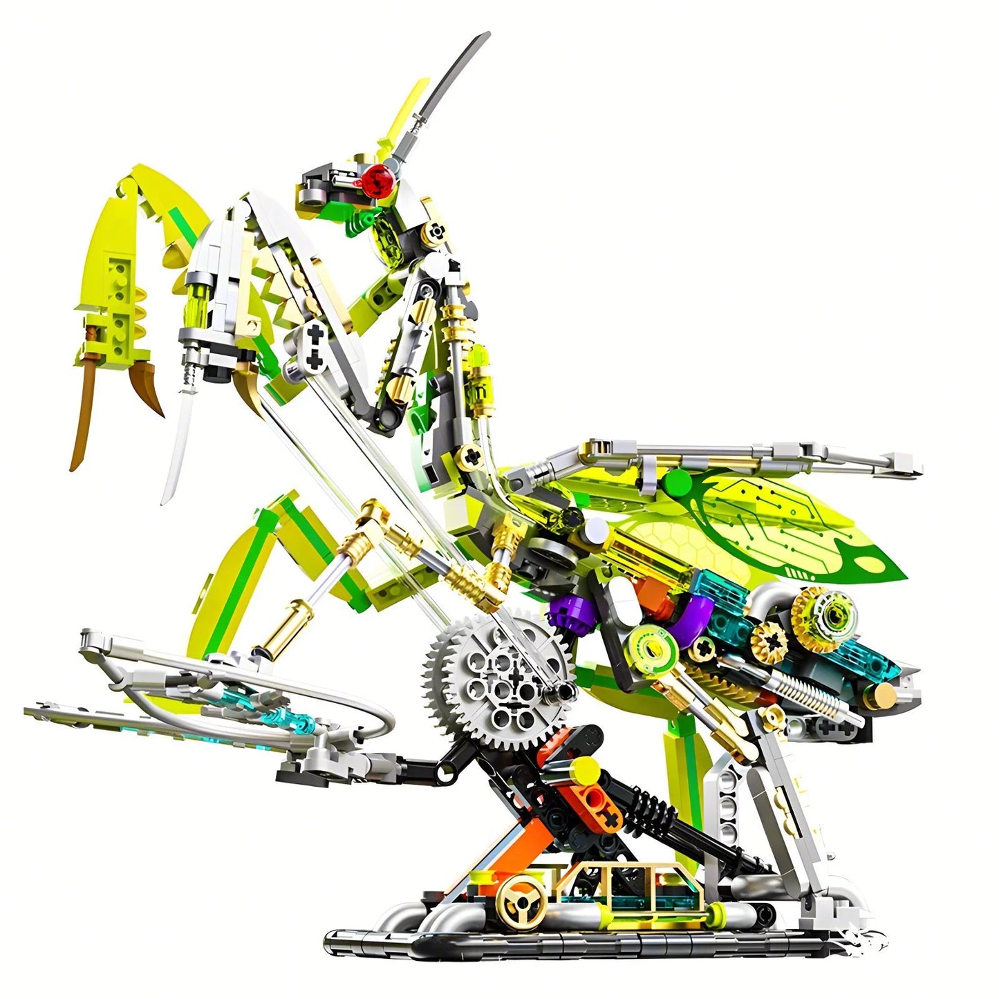 CyberMantis Mechanical Building Block Model - 999 Piece STEM Toy