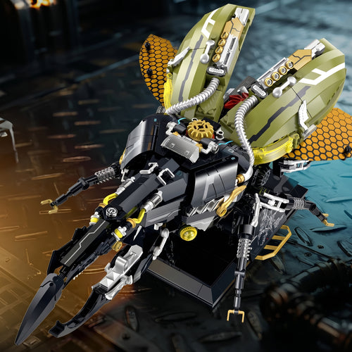 CyberMech Neon Insect Series - Cyberpunk Building Block Model Kit
